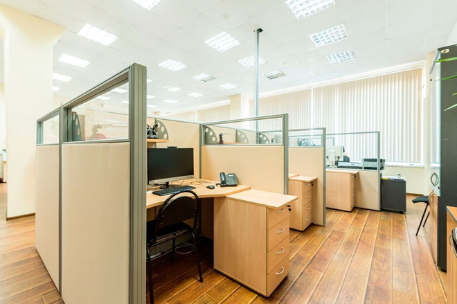 интерьер офиса 1808 м2 в БЦ Новосущевский